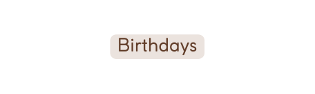 Birthdays